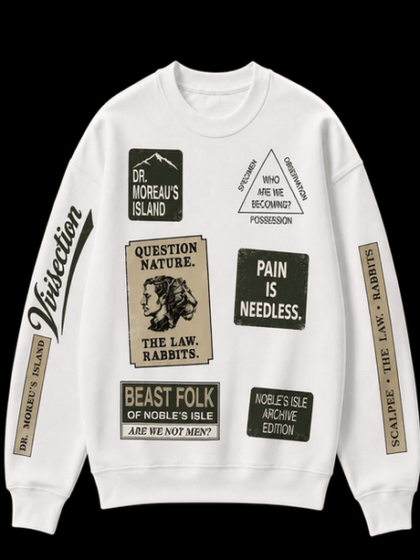 De La Forme Doctor Moreau Skull Crewneck Sweatshirt