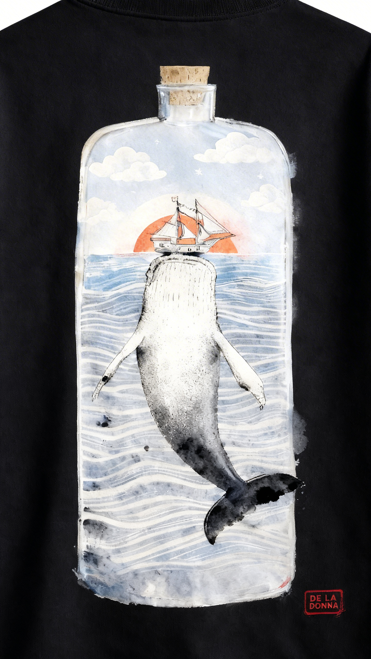 Vessel No.01 — The Silent Ocean Archive Oversized T-Shirt
