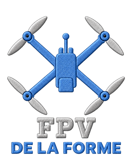 De La Forme FPV Drone Embroidered & Graphic Crewneck