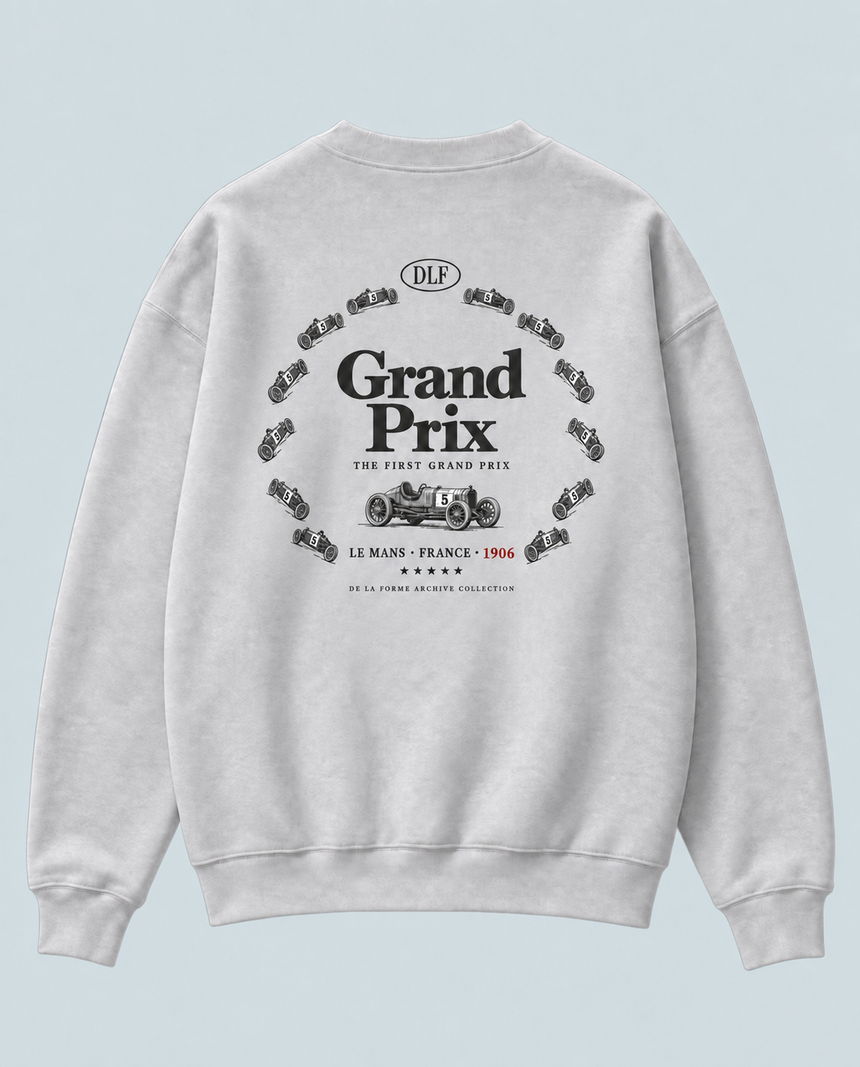 De La Forme Grand Prix Where Racing Began Crewneck