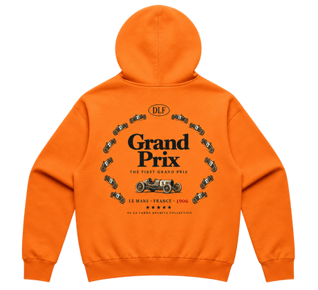 De La Forme Grand Prix Where Racing Began Stencil Safety Hood (Vegan-Friendly)