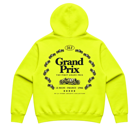 De La Forme Grand Prix Where Racing Began Stencil Safety Hood (Vegan-Friendly)