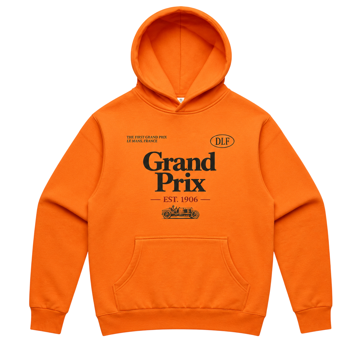 De La Forme Grand Prix Where Racing Began Stencil Safety Hood (Vegan-Friendly)