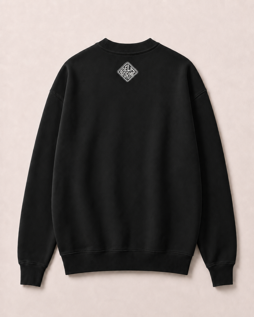 De La Forme Hubble Embroidered & Graphic Crewneck