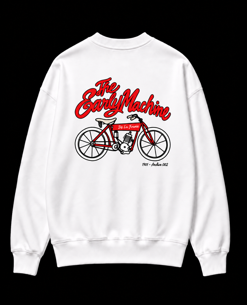 De La Forme 1901 Early Motorcycle Graphic Tee