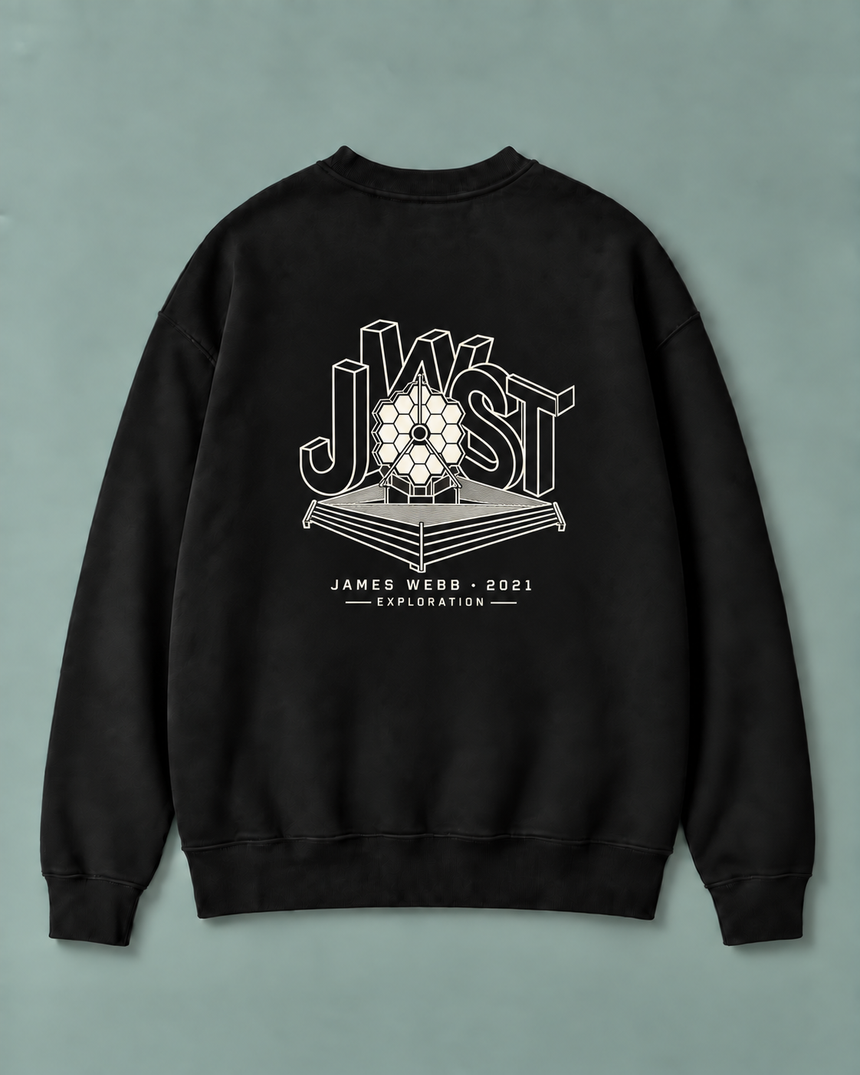 De La Forme James Webb Embroidered & Graphic Crewneck