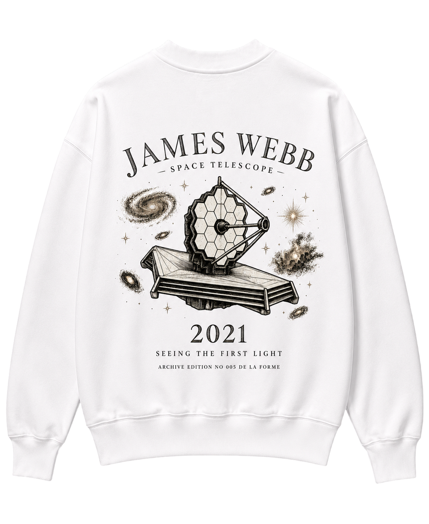 De La Forme James Webb Embroidered & Graphic Crewneck