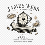 De La Forme James Webb Embroidered & Graphic Crewneck