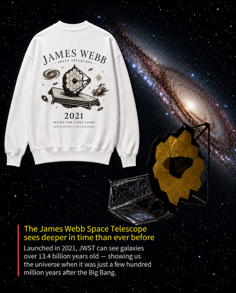 De La Forme James Webb Embroidered & Graphic Crewneck