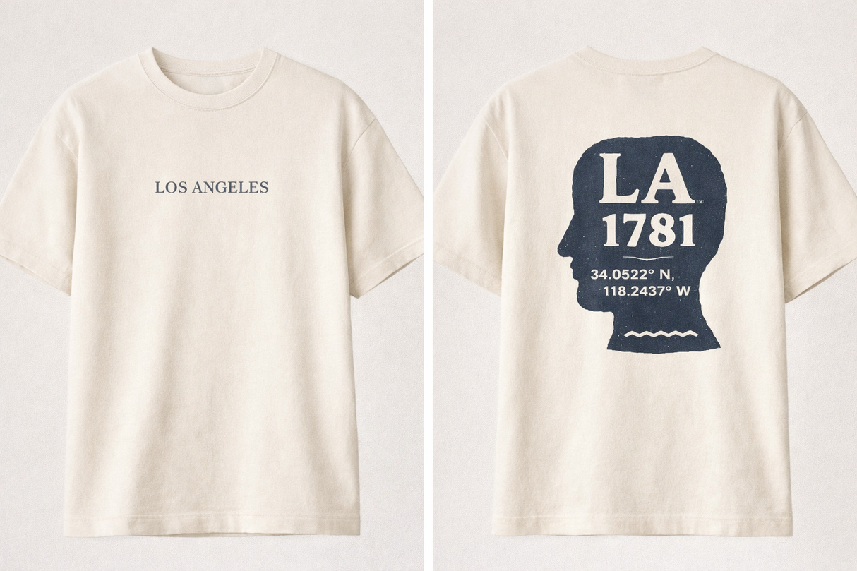 LA 1781 Coordinates Graphic Tee