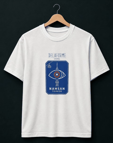 De La Forme Seoul Namsan Tower Eye Graphic Tee