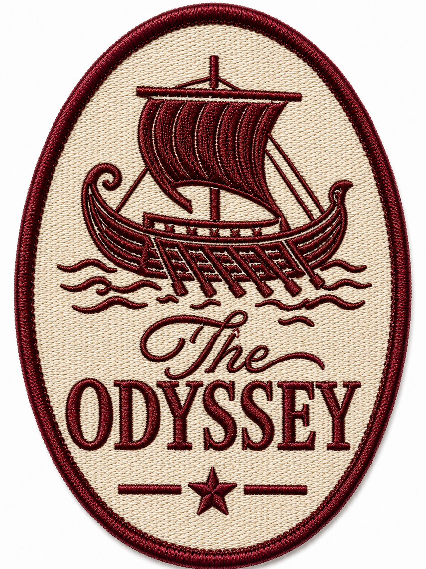 De La Forme The Odyssey Embroidered Patch Tee
