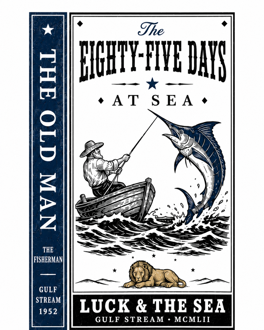 De La Forme The Old Man and the Sea Graphic T-Shirt
