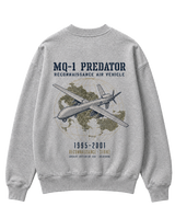 De La Forme MQ-1 Predator Embroidered & Graphic Crewneck