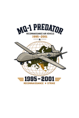 De La Forme MQ-1 Predator Embroidered & Graphic Crewneck