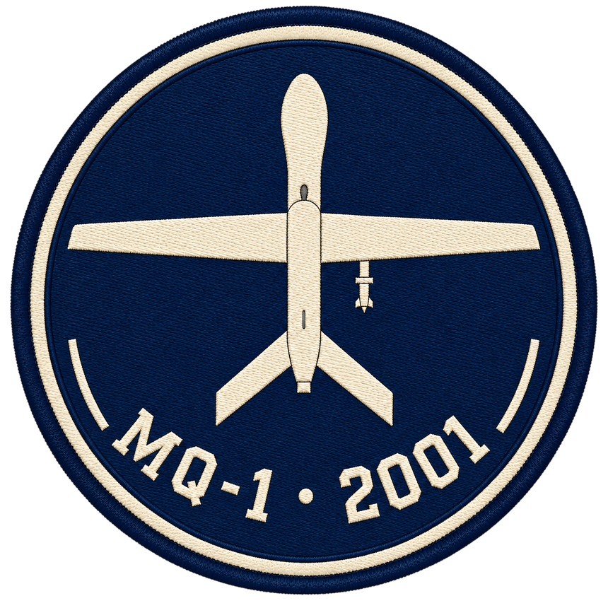 De La Forme MQ-1 Predator Embroidered & Graphic Crewneck