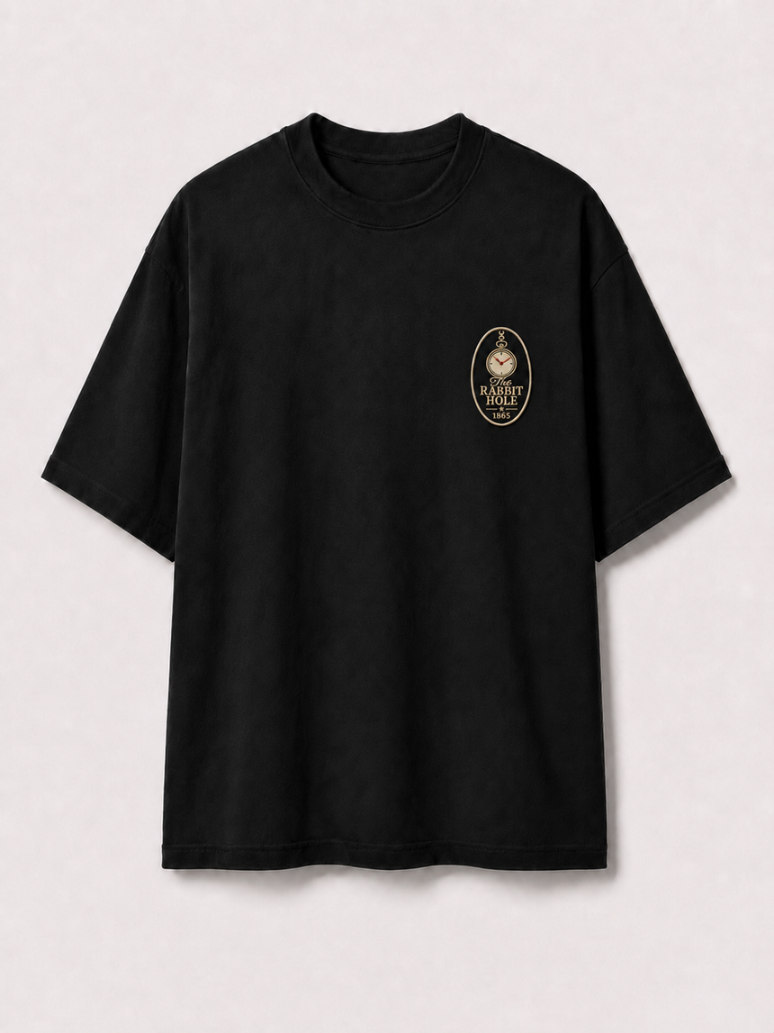 De La Forme The Rabbit Hole Embroidered Patch Tee