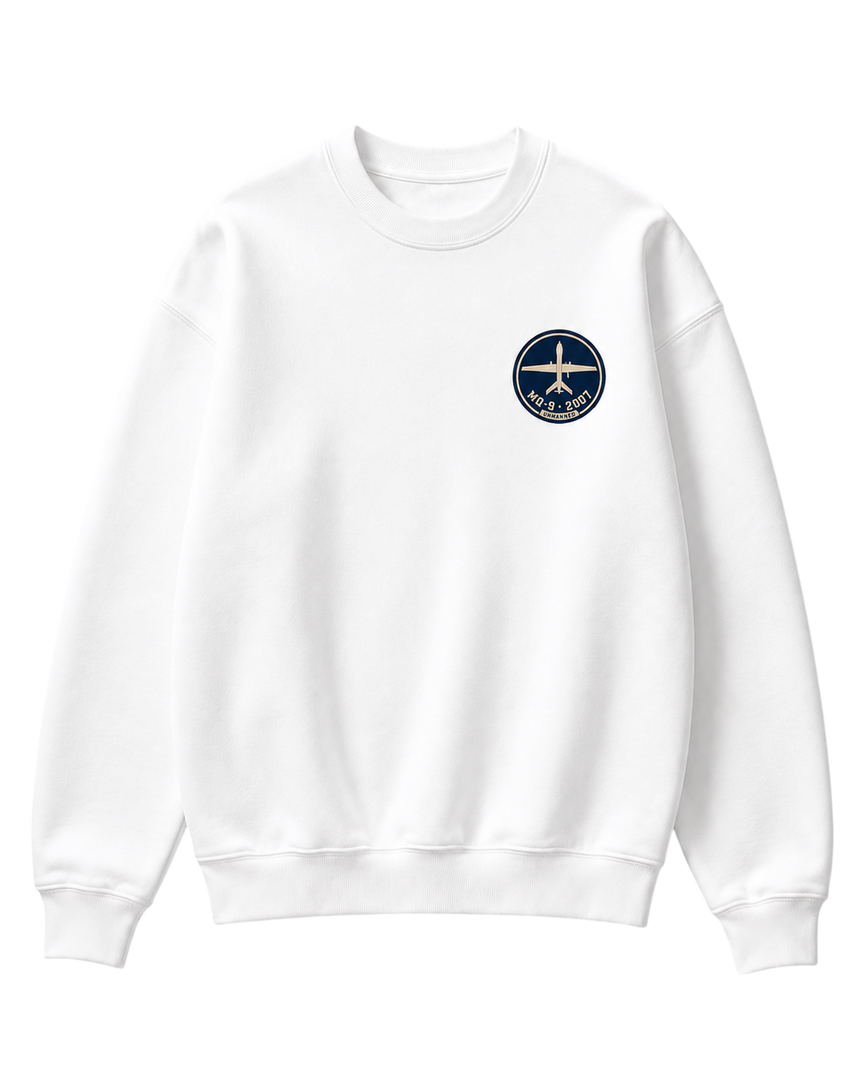 De La Forme MQ-9 Reaper Embroidered & Graphic Crewneck