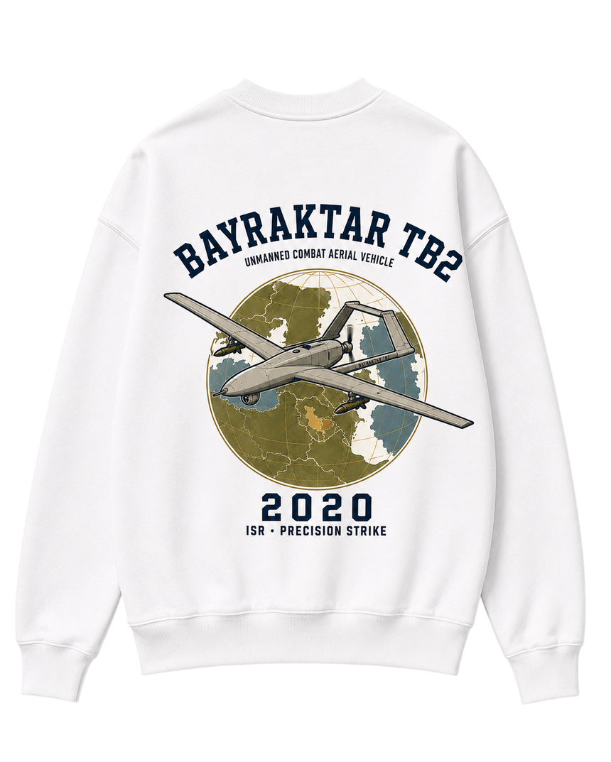 De La Forme Bayraktar TB2 Embroidered & Graphic Crewneck