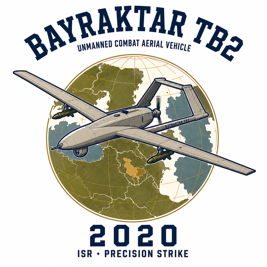 De La Forme Bayraktar TB2 Embroidered & Graphic Crewneck