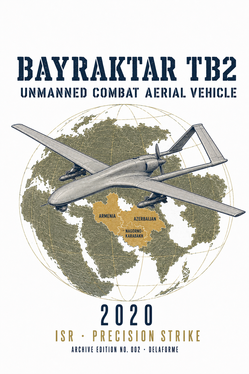 De La Forme Bayraktar TB2 Embroidered & Graphic Crewneck