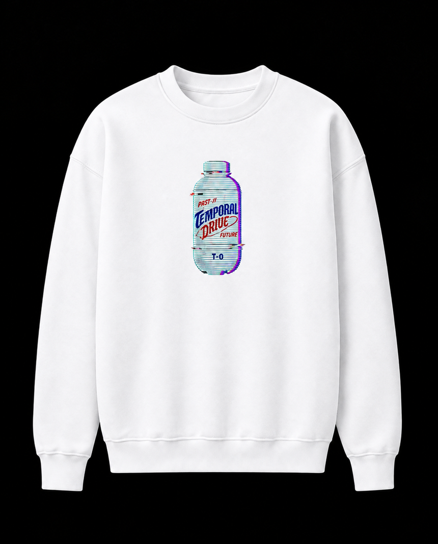 De La Forme Temporal Drive Time Machine Embroidered Zip-Up Hoodie