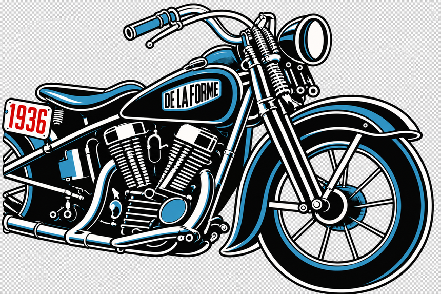 De La Forme V-Twin Revolution Graphic Tee