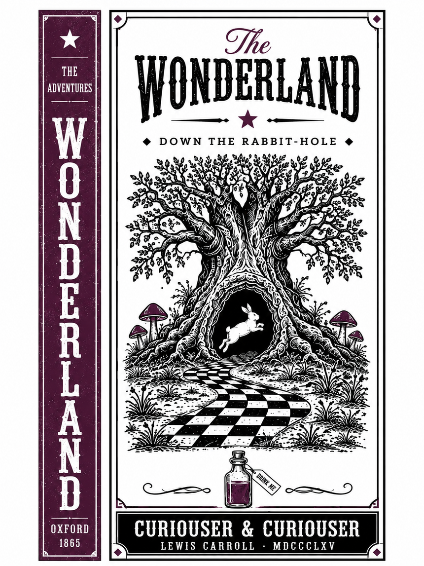 De La Forme Alice in Wonderland Graphic Tee